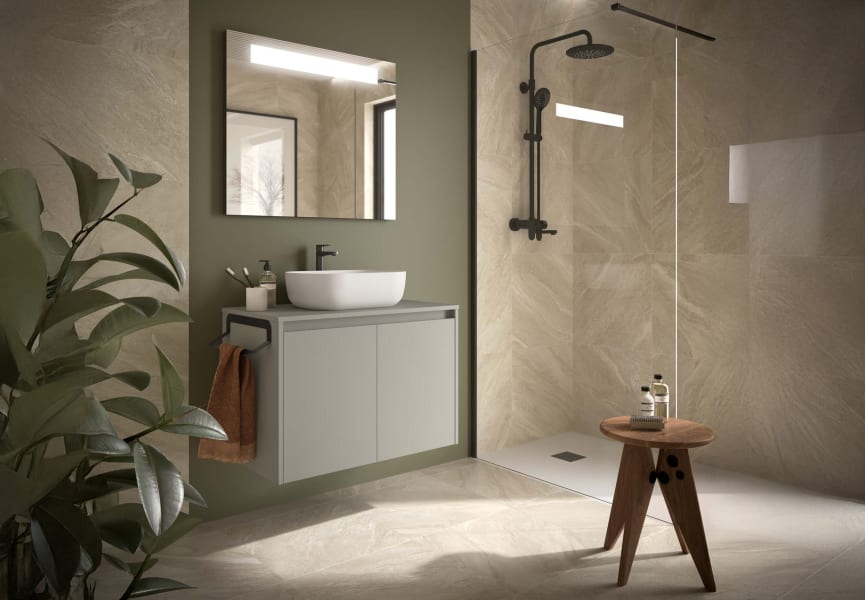 Mueble de baño con encimera de madera Noja Salgar principal 9