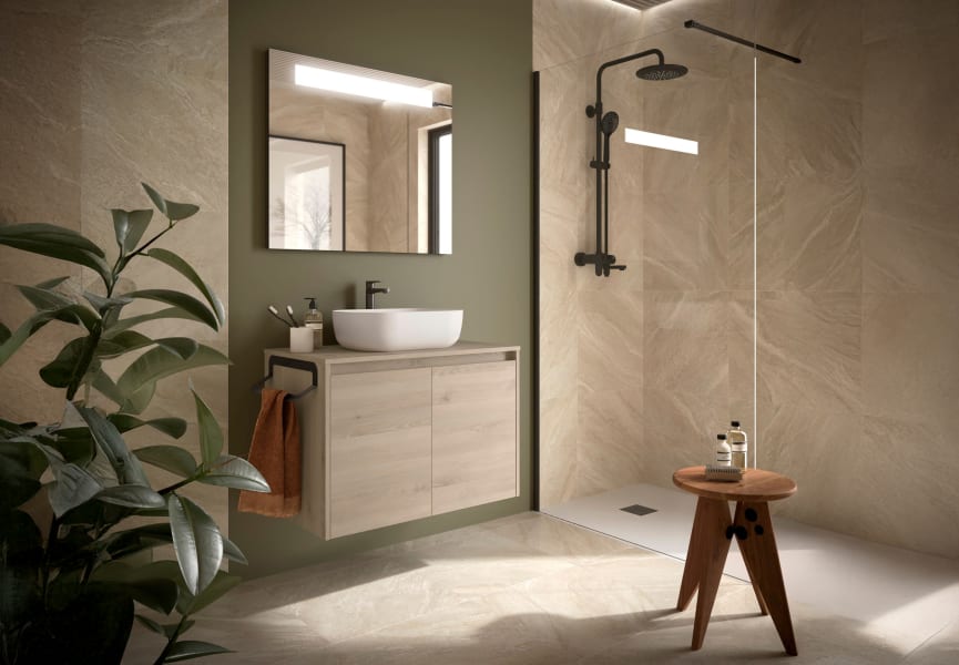 Mueble de baño con encimera de madera Noja Salgar principal 7