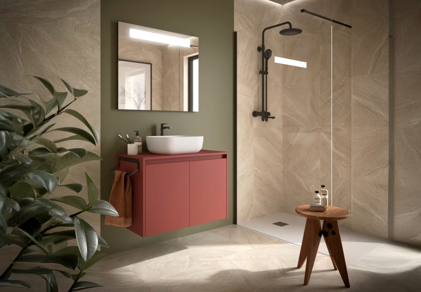 Mueble de baño con encimera de madera Noja Salgar principal 6