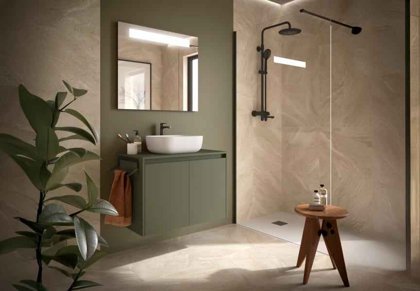 Mueble de baño con encimera de madera Noja Salgar principal 5