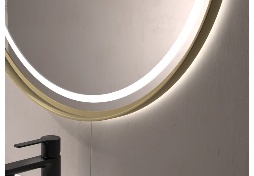 Espejo de baño con luz LED Caicos Eurobath detalle 4