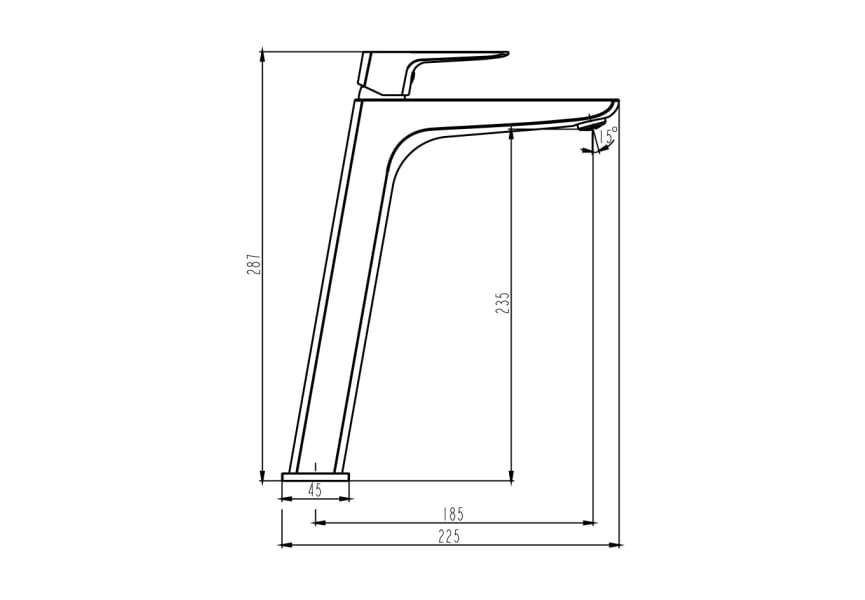 Grifo de lavabo Marriot GME croquis 8