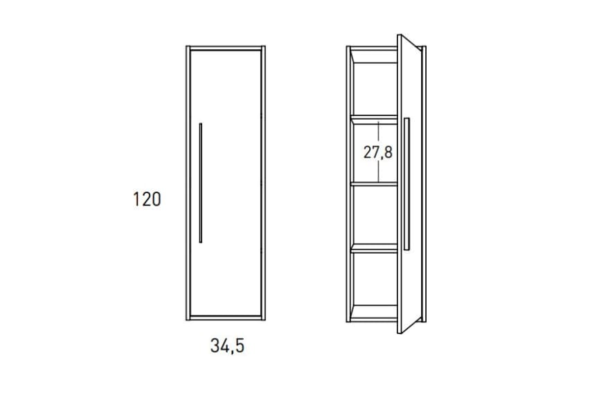 Comprar Columna de baño Aqua suspendida 1 puerta promo de Visobath baratos