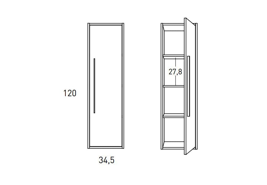 Columna de baño Aqua Viso croquis 3