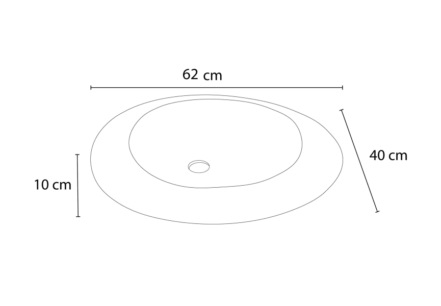 Lavabo de mármol natural Cicle Bruntec croquis 3