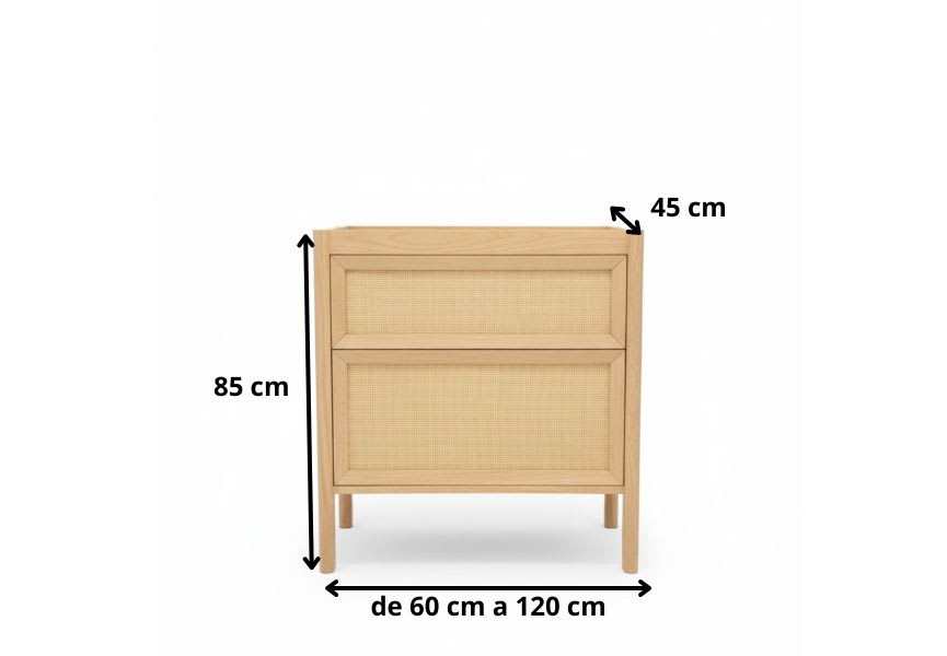 Conjunto de mueble de baño Natura Bruntec croquis 11