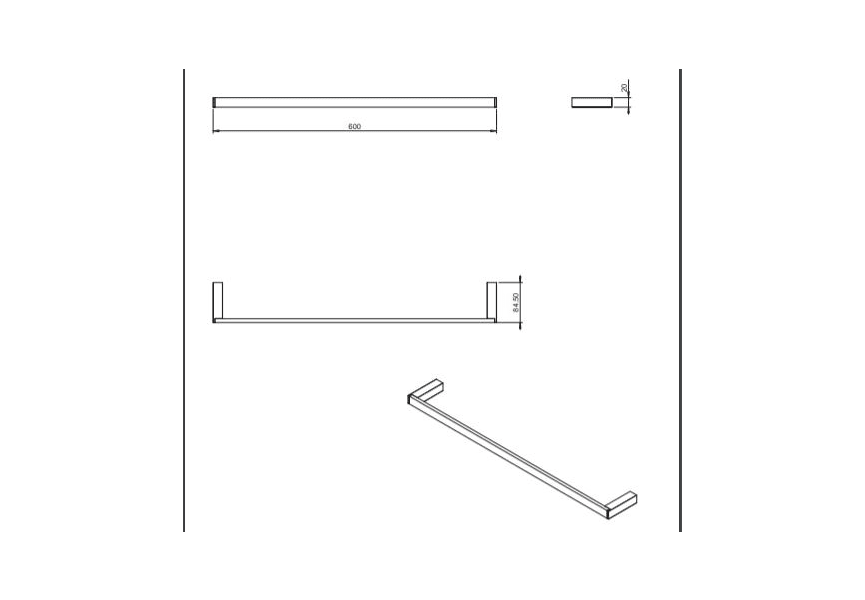 Toallero de baño Bath Life de Cosmic croquis 15