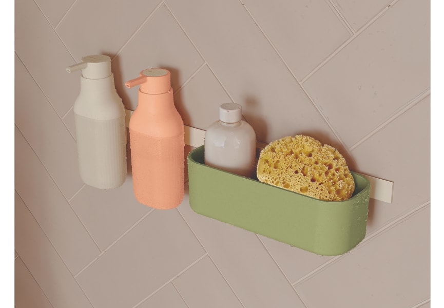 Set modular para ducha con dosificador y guía a pared Alife de Cosmic principal 0