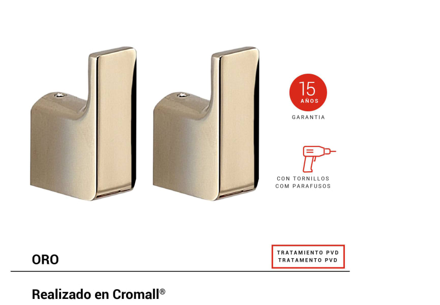 Percha de baño Pirenei Gedy detalle 6
