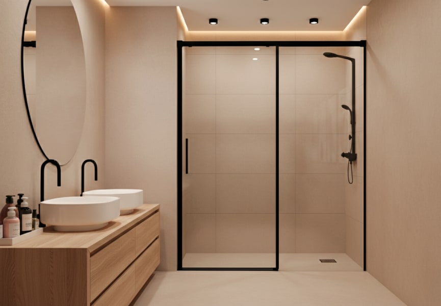 Mampara de ducha Elite Bruntec ambiente 4