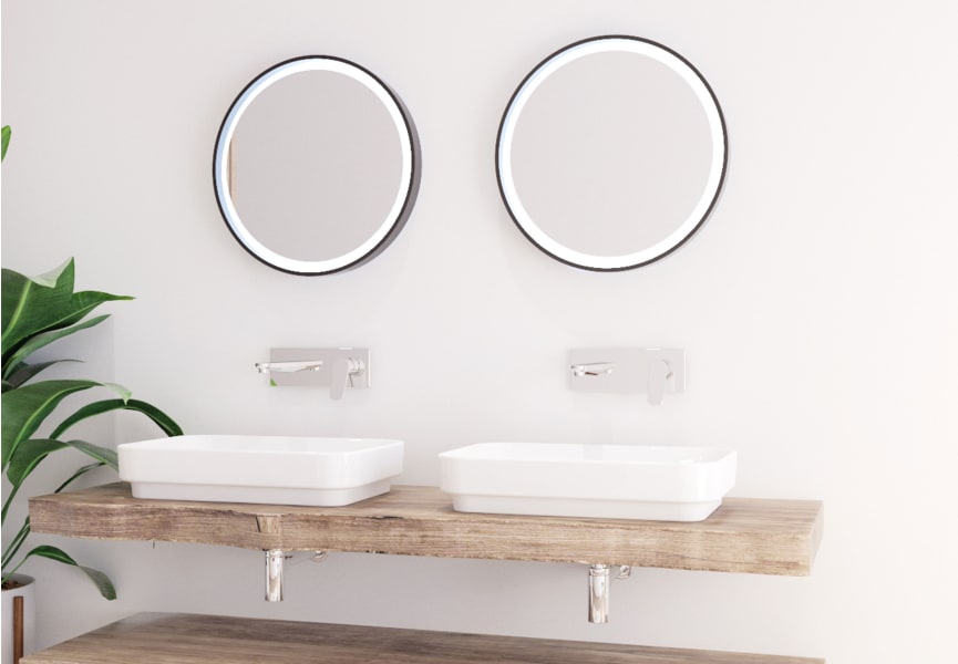 Espejo de baño con luz LED Vera Bruntec ambiente 5
