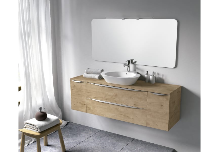 Mueble de baño Landes con encimera de madera Coycama principal 0