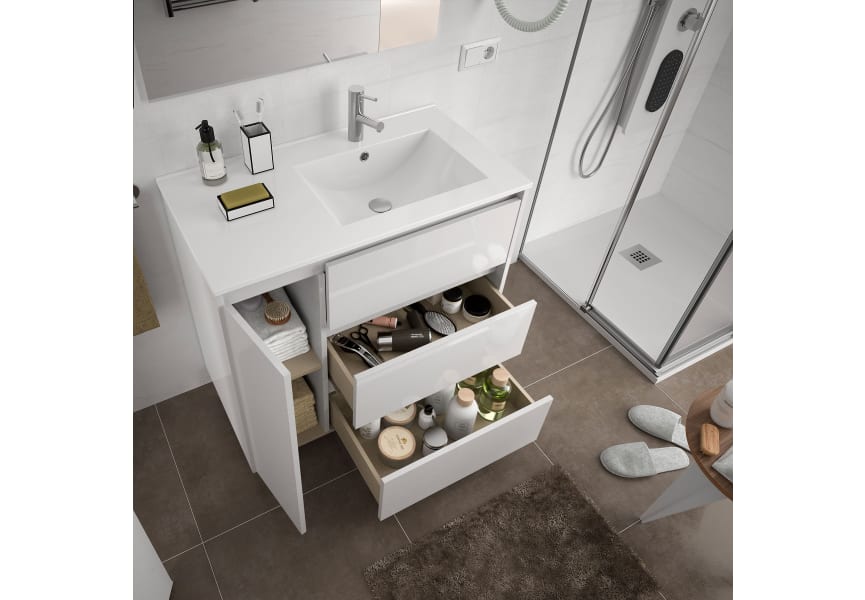 Mueble de baño Arenys Salgar 100 cm con lavabo cerámico