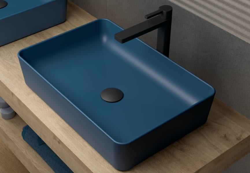 Lavabo sobre encimera Curazao Coycama detalle 15