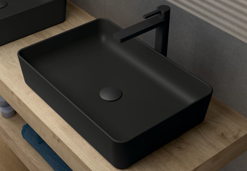 Lavabo sobre encimera Curazao Coycama detalle 16