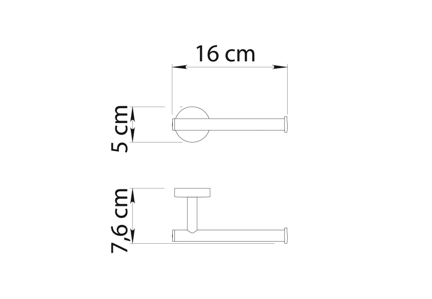 Conjunto de accesorios de baño Eros Gedy croquis 12