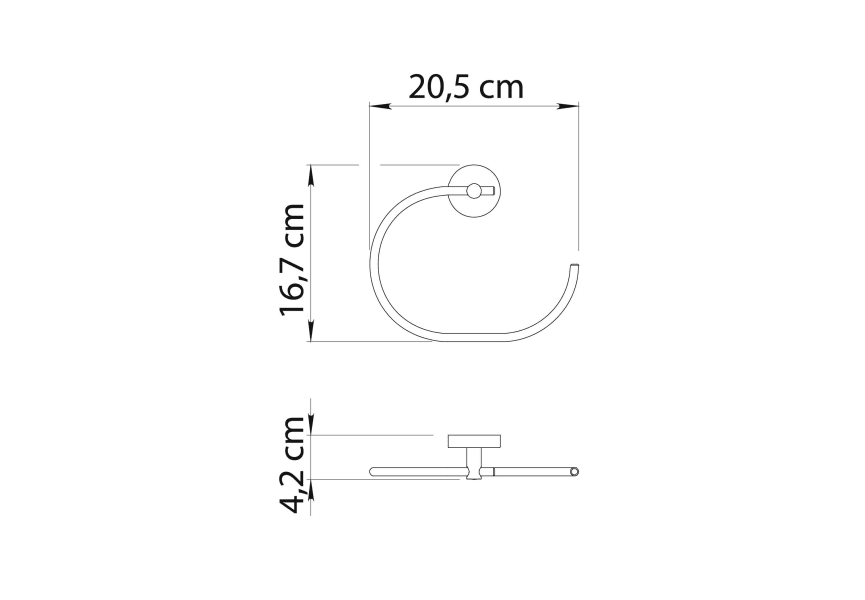 Conjunto de accesorios de baño Eros Gedy croquis 15