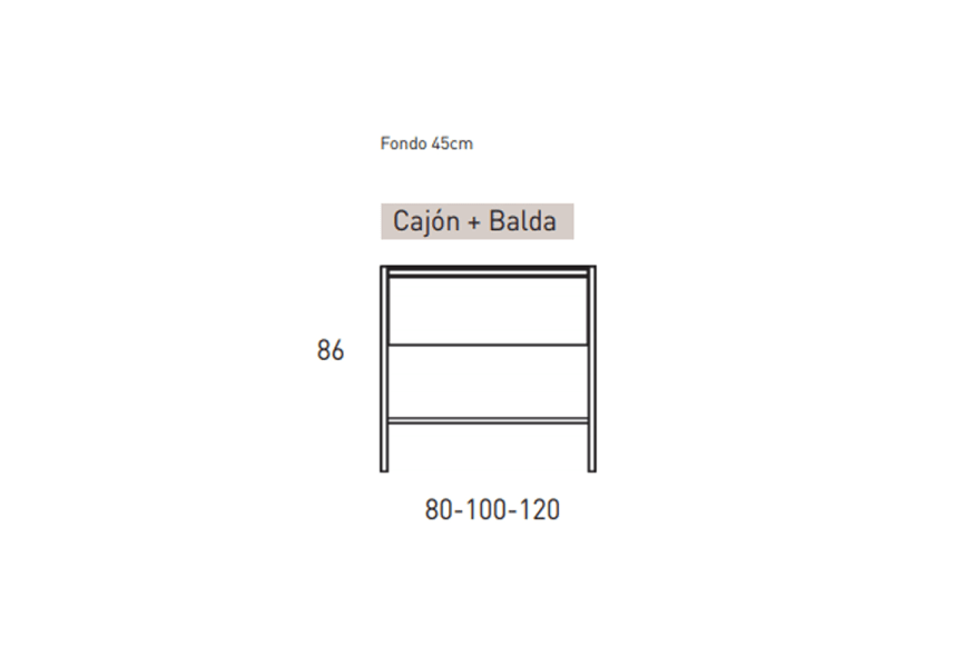 Mueble de baño Icon Visobath croquis 7