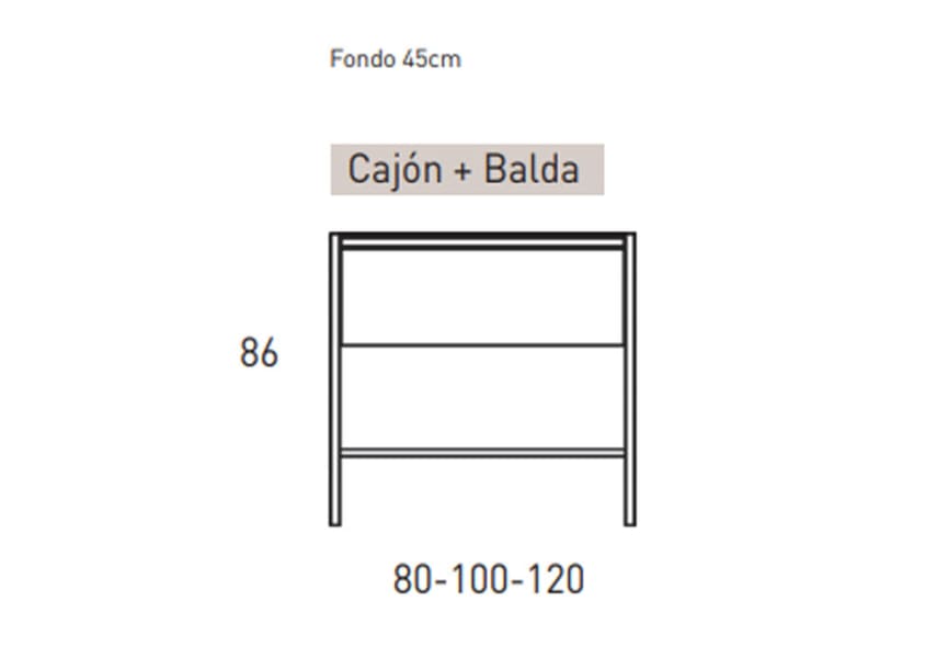 Mueble de baño Icon Viso croquis 27