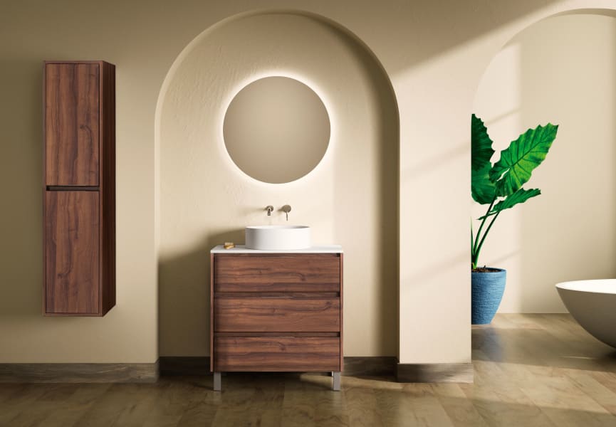Mueble de baño con encimera de Solid Surface Boston Bruntec principal 3