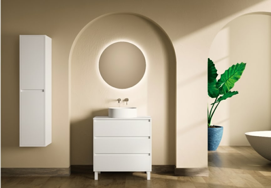 Mueble de baño con encimera de Solid Surface Boston Bruntec principal 4