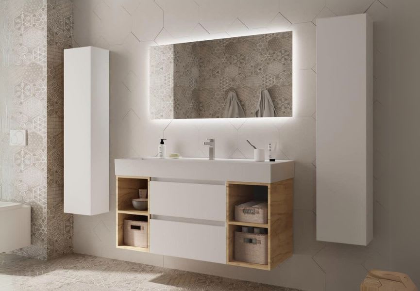 Conjunto mueble de baño Bequia Salgar ambiente 10
