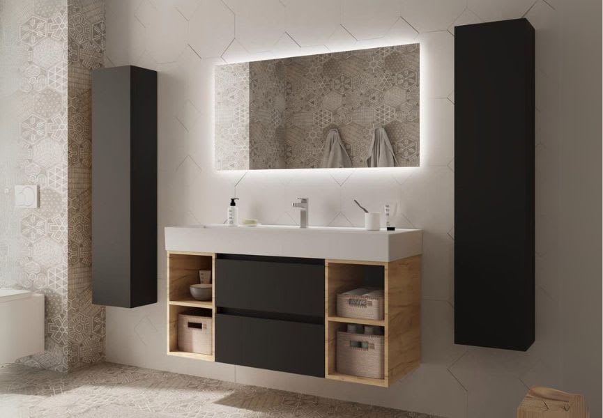 Conjunto mueble de baño Bequia Salgar ambiente 11
