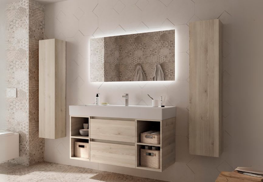 Conjunto mueble de baño Bequia Salgar ambiente 12