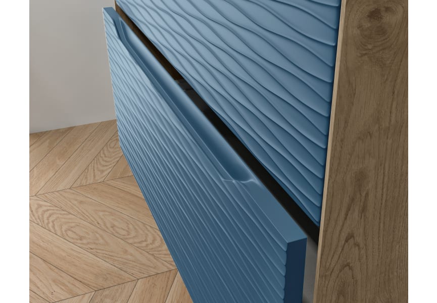 Mueble de baño Lambda con encimera de madera Coycama detalle 7