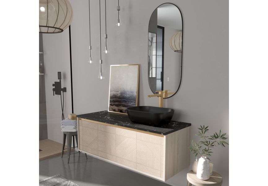 Mueble de baño con encimera Stein de piedra Duc Torvisco principal 0