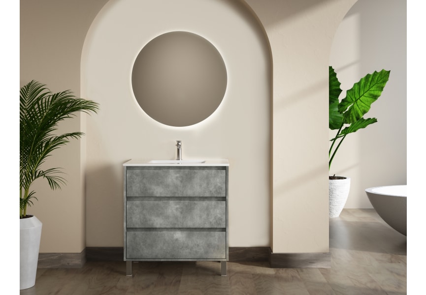 Conjunto mueble de baño Boston Bruntec