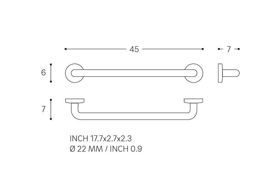 Asa para bañera Architect Cosmic croquis 4