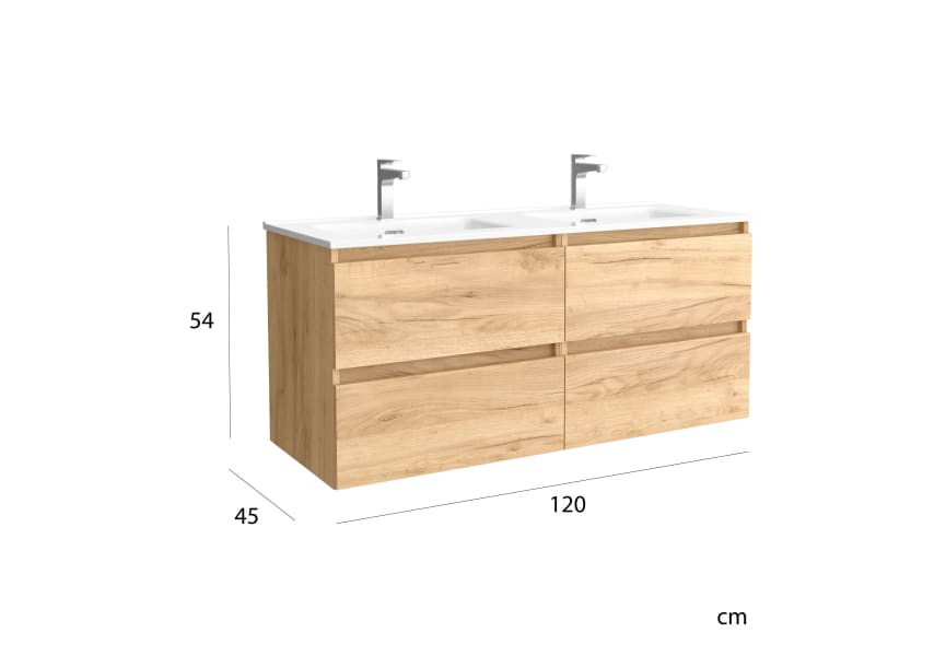 Conjunto mueble de baño Bequia Salgar detalle 7