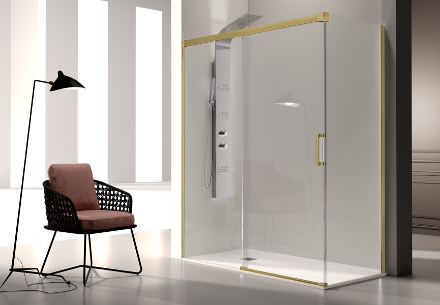 Mampara de ducha angular Glasé  (GS607+GS607) Kassandra principal 10