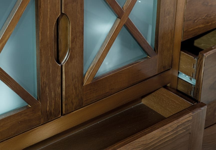 Conjunto mueble de baño rústico Kai Bruntec detalle 12