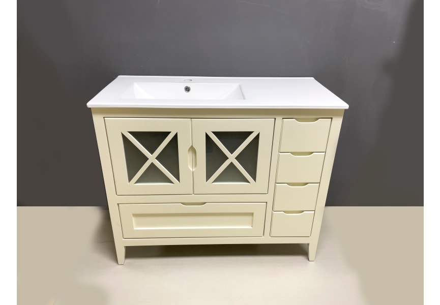 Conjunto mueble de baño rústico Kai Bruntec detalle 3
