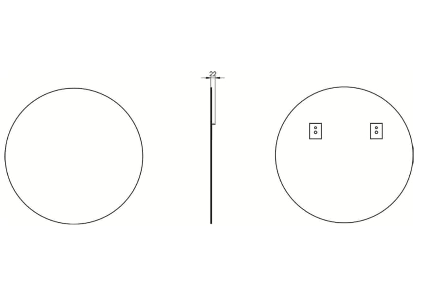 Espejo de baño Liss Visobath croquis 3
