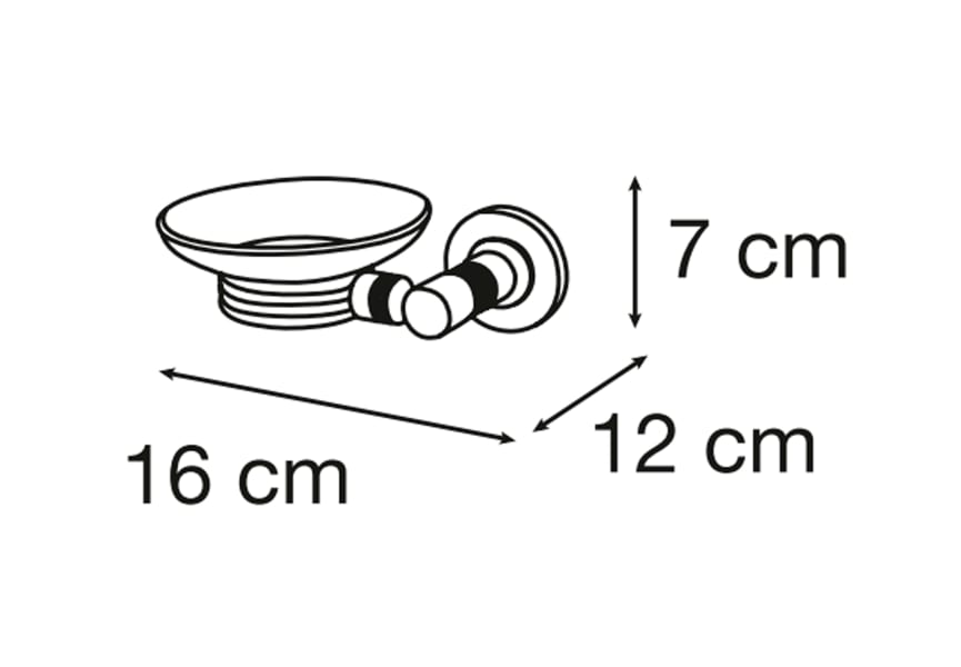 Jabonera de baño Paula de Mediterranea de baño croquis 1