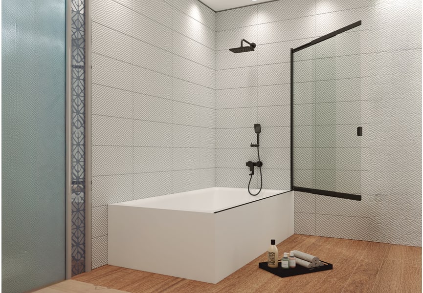Mampara de bañera Milano Bruntec detalle 2