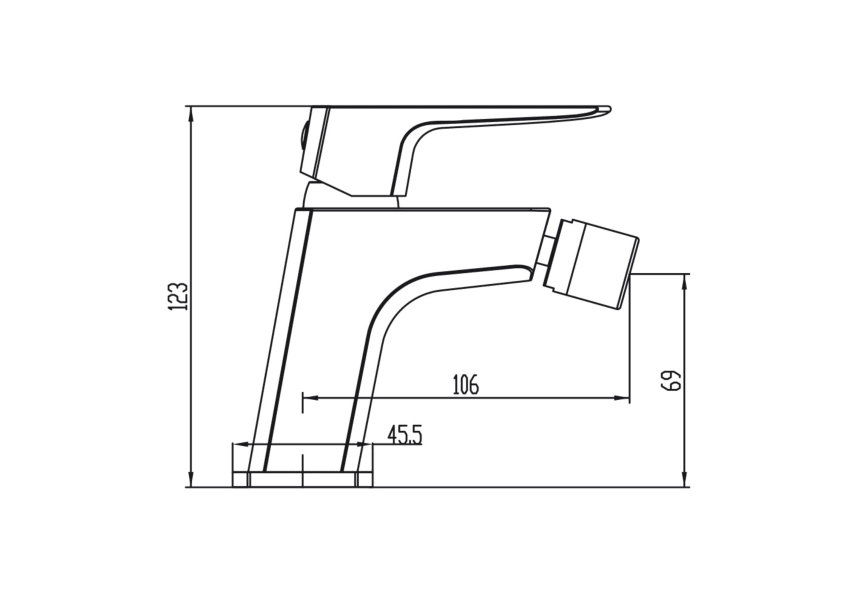 Grifo de bidé Marriot de Gme croquis 8