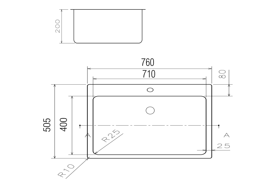 Fregadero de cocina Cairo de Solfless croquis 5