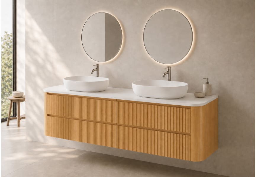 Mueble de baño con encimera Solid Surface Duna Bruntec principal 0