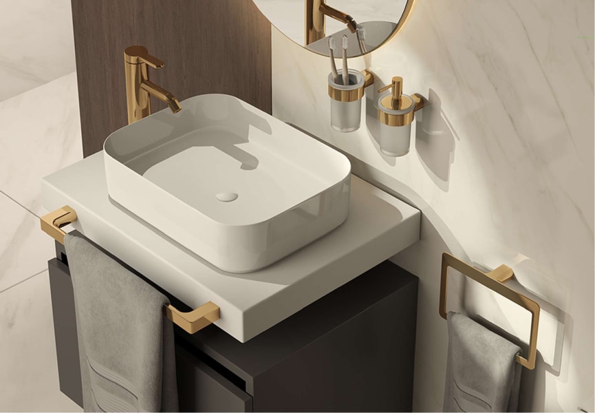 Conjunto de accesorios de baño Pirenei Gedy ambiente 12