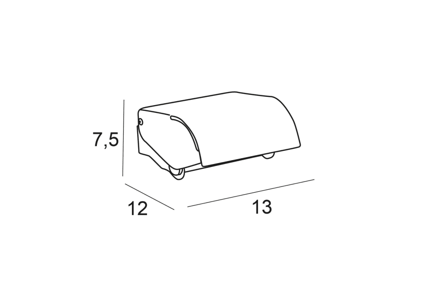 Portarrollos de baño con tapa Bassic Manillons Torrent croquis 1
