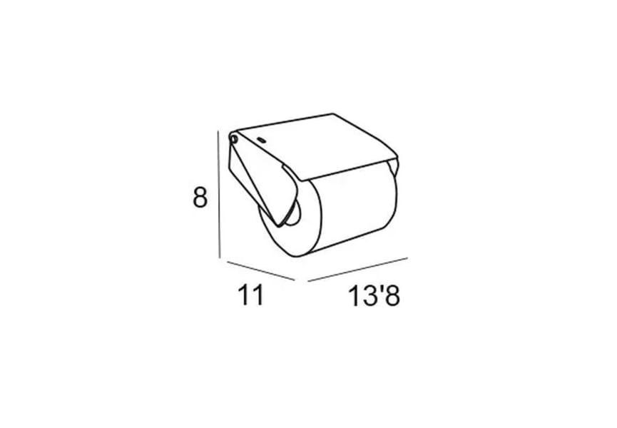 Portarrollos de baño con tapa Eco 6500 Manillons Torrent croquis 4