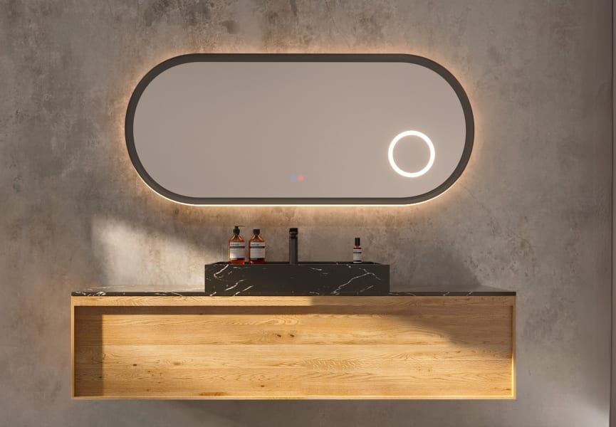 Espejo de baño con luz LED Rimini Ledimex principal 0