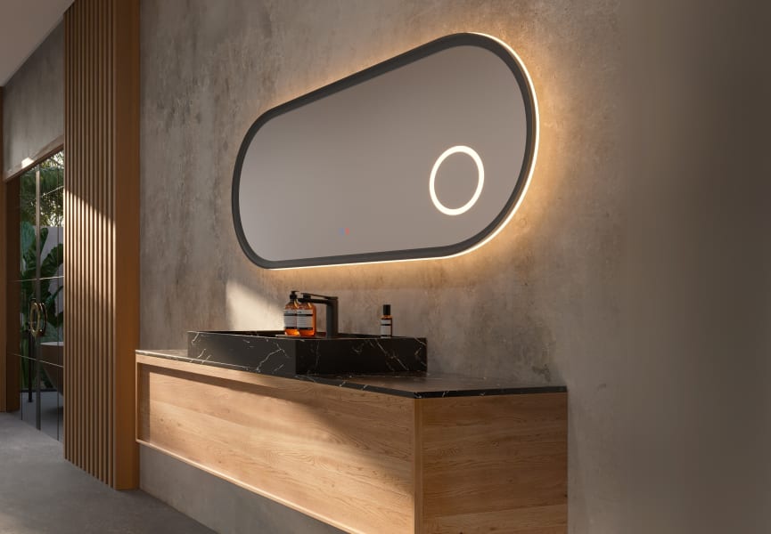 Espejo de baño con luz LED Rimini Ledimex principal 1