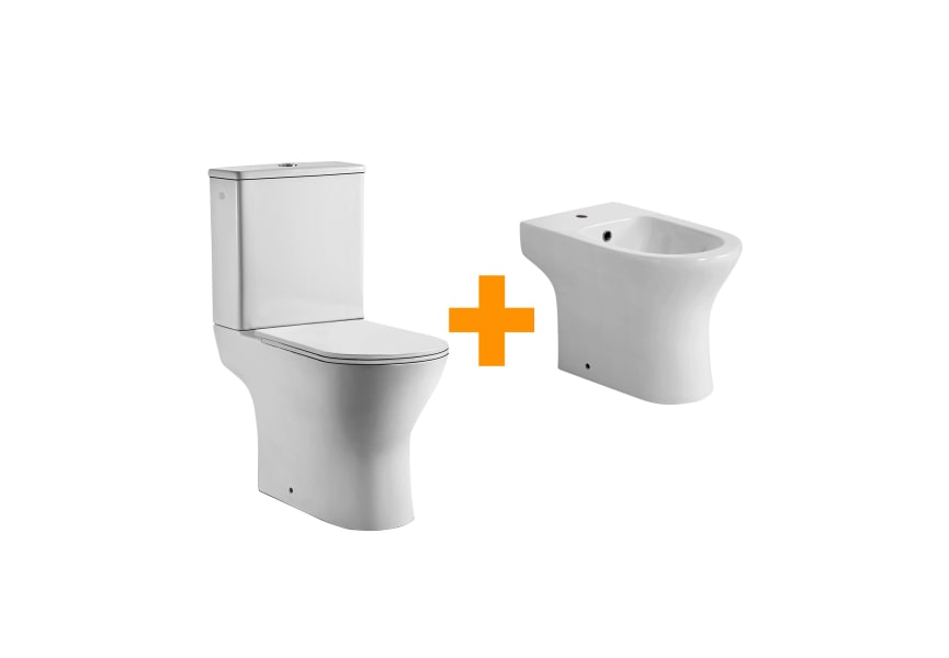 Pack inodoro + bidé Merlín Bruntec principal 1