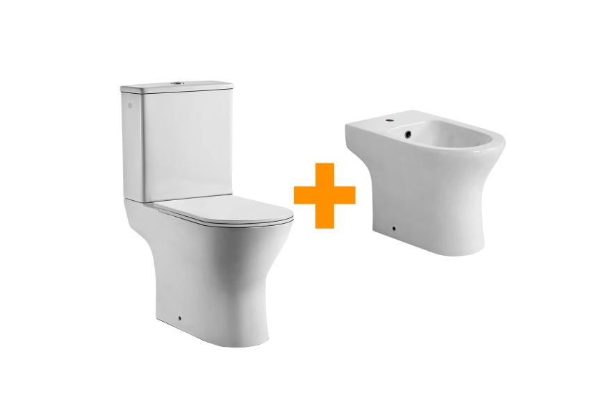 Pack inodoro + bidé Merlín Bruntec principal 1