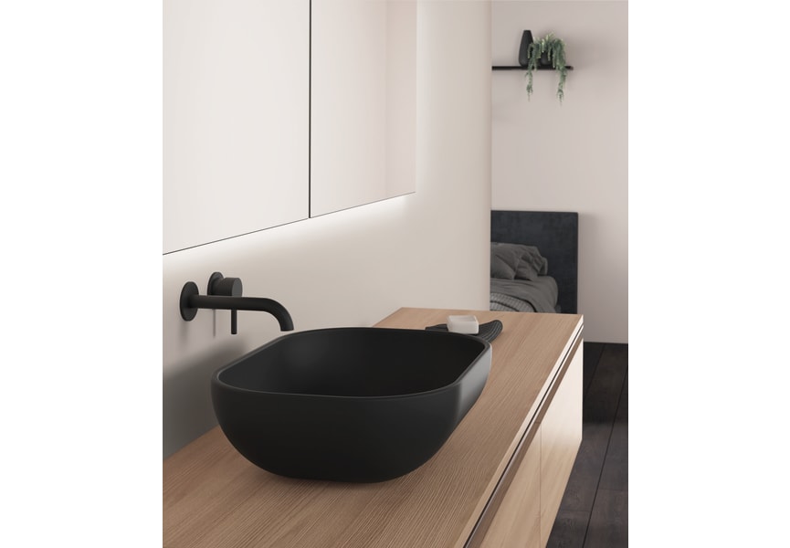 ▷ESPEJO BAÑO CON LUZ LED APOLO NEGRO Barato